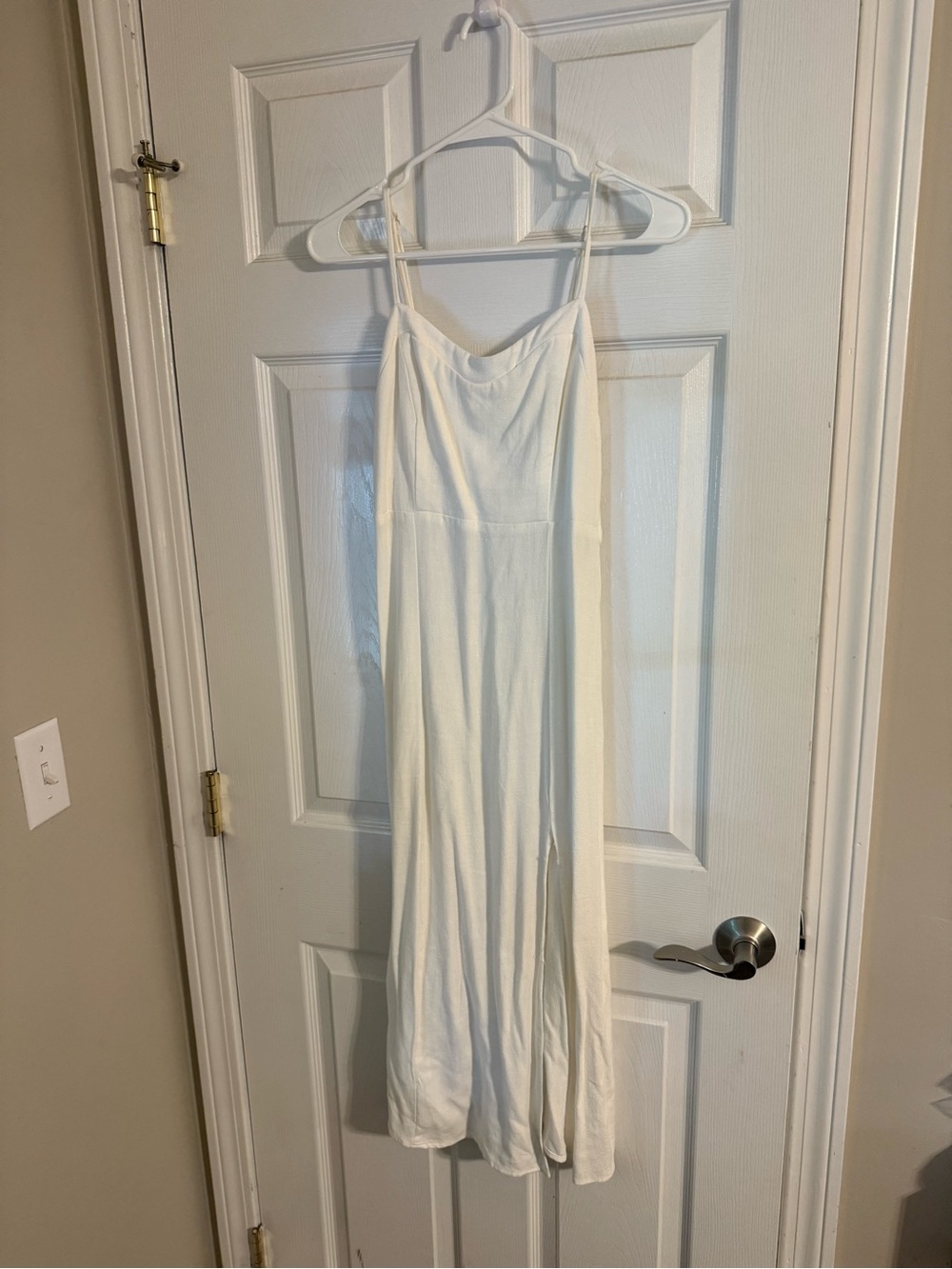 Altar'd State White Spaghetti-Strap Dress